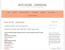 Tablet Screenshot of keithwilsoncounseling.com